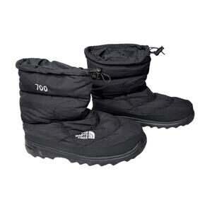 The Northface Winter Down Snow Boots Mens Black Quilted Nuptse Apres 9